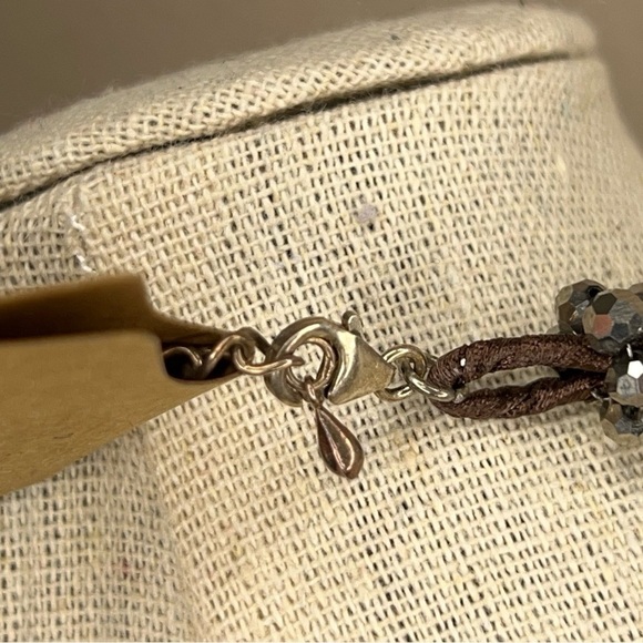 AERAVIDA GLASS BEAD NECKLACE STATEMENT HANDMADE EVENT GOTH FORMAL EVENING BLACK - Picture 12 of 14